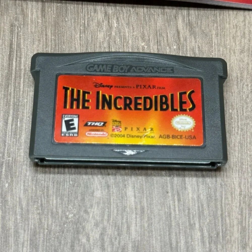 2004 Shrek 2 & The Incredibles Nintendo Game Boy Advance Authentic Tested